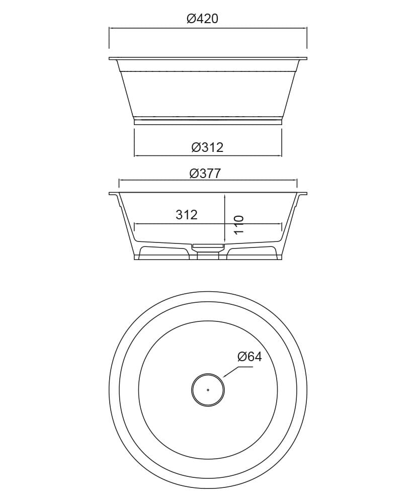 Керамическая круглая столешница Park Avenue ALL ROUND ARCH-00065106 - Вид №2