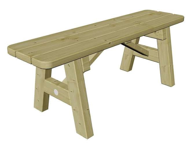 Садовая скамейка из сосны Pircher SIRMIONE ARCH-00062731 - Вид №8