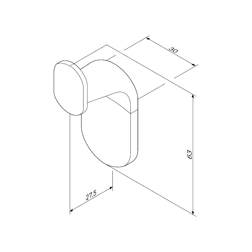 A84345522 Крючок для полотенец (2 шт) AM.PM X-Joy  - Вид №1