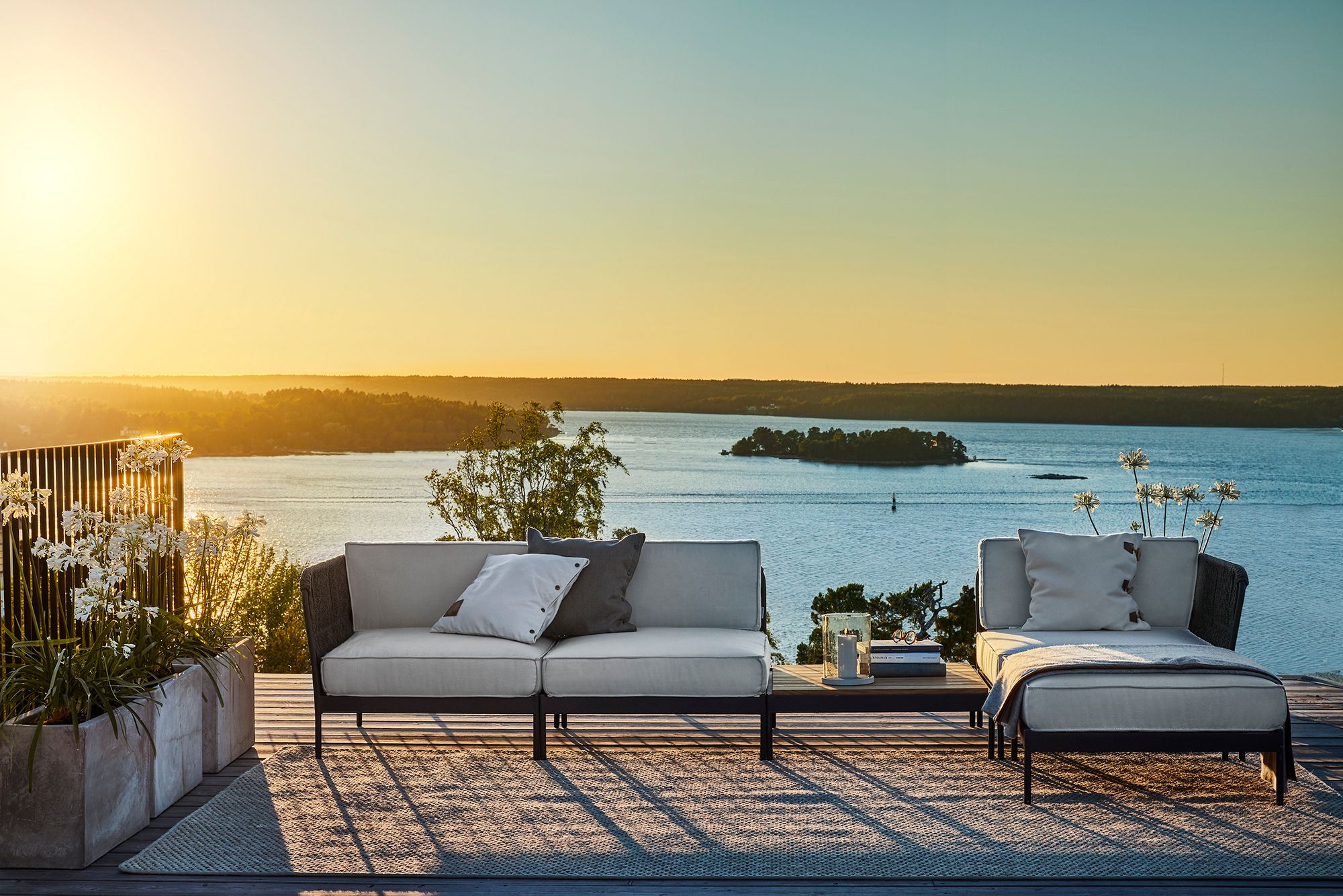 Мягкий садовый диван Sunbrella® Skargaarden Lidö ARCH-00070285 - Вид №3