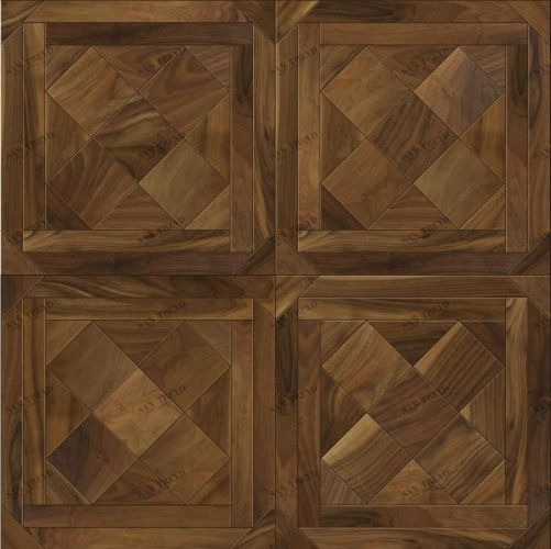 Модульный паркет Da Vinci Инженерный модульный паркет из ореха Клод Орех Европейский (Грецкий) Натур (Гладкая) 525х525 мм 2600600124