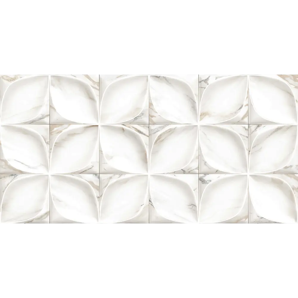 Плитка настенная Alma Ceramica Laura 24.9x50 см 1.1205 м² цвет белый STLM-2080564