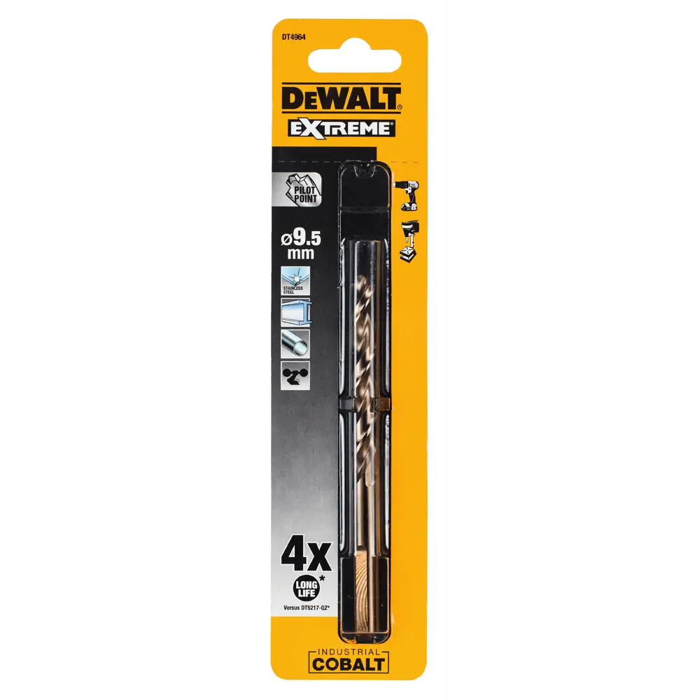 Сверло по металлу Dewalt 9.5х125 мм STLM-2123833 - Вид №1