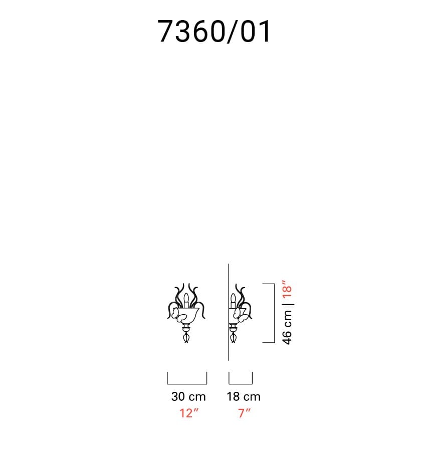 Венецианский Хрустальный настенный светильник Barovier&Toso Adonis ARCH-00117713