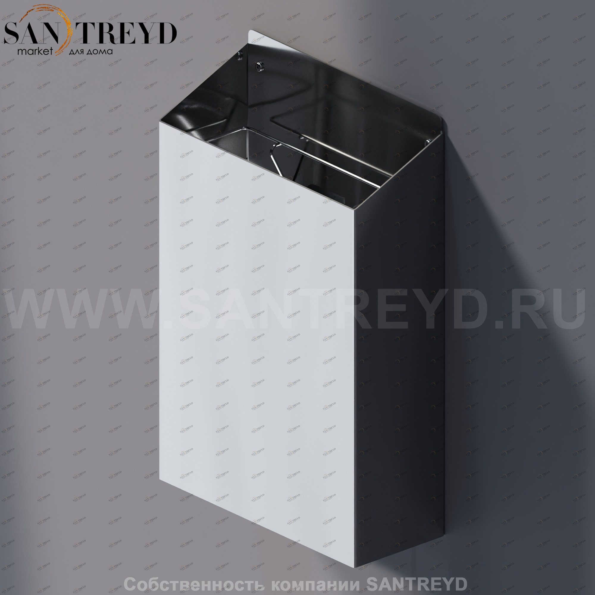 Agape MACH 2 Корзина для мусора хромированная AMC20938A