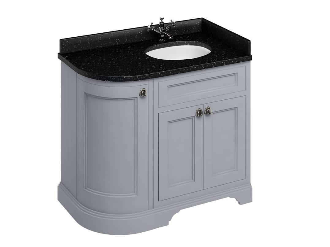 Деревянный угловой умывальник с дверцами Burlington MINERVA ARCH-00071219 - Вид №7