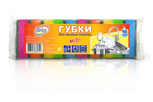 16394444 Губка для посуды MIDI -5 шт 2414 Belux