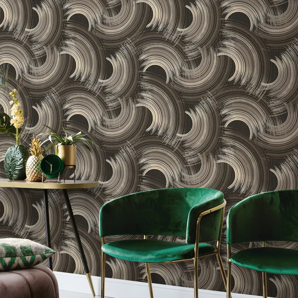 Флизелиновые обои WALL UP Neon в элегантном коричневом оттенке 89383195 STLM-1461907 - Вид №3