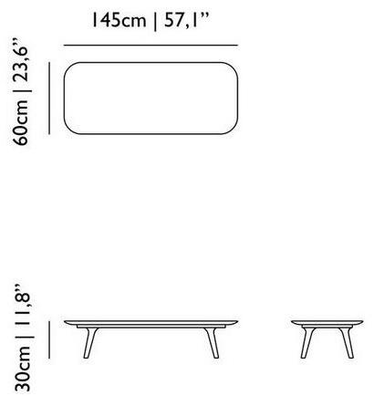 moooi Прямоугольный журнальный столик из дуба Zio family sun-id-1433032 - Вид №2