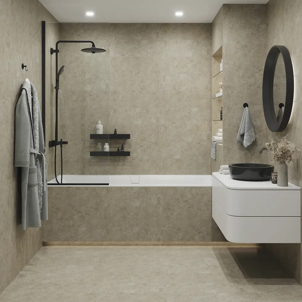 Глазурованный керамогранит LB Ceramics Крепость 19.9x60.3 см 0.96 м² матовый цвет серо-бежевый STLM-2135271