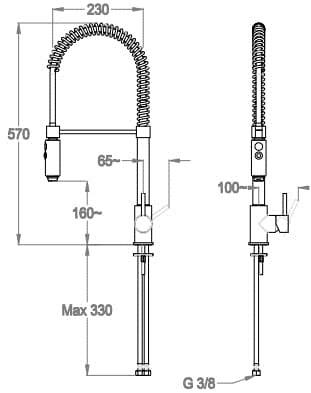 Fir Italia Смеситель для кухни на столешнице Modern kitchens 5578102 - Вид №4