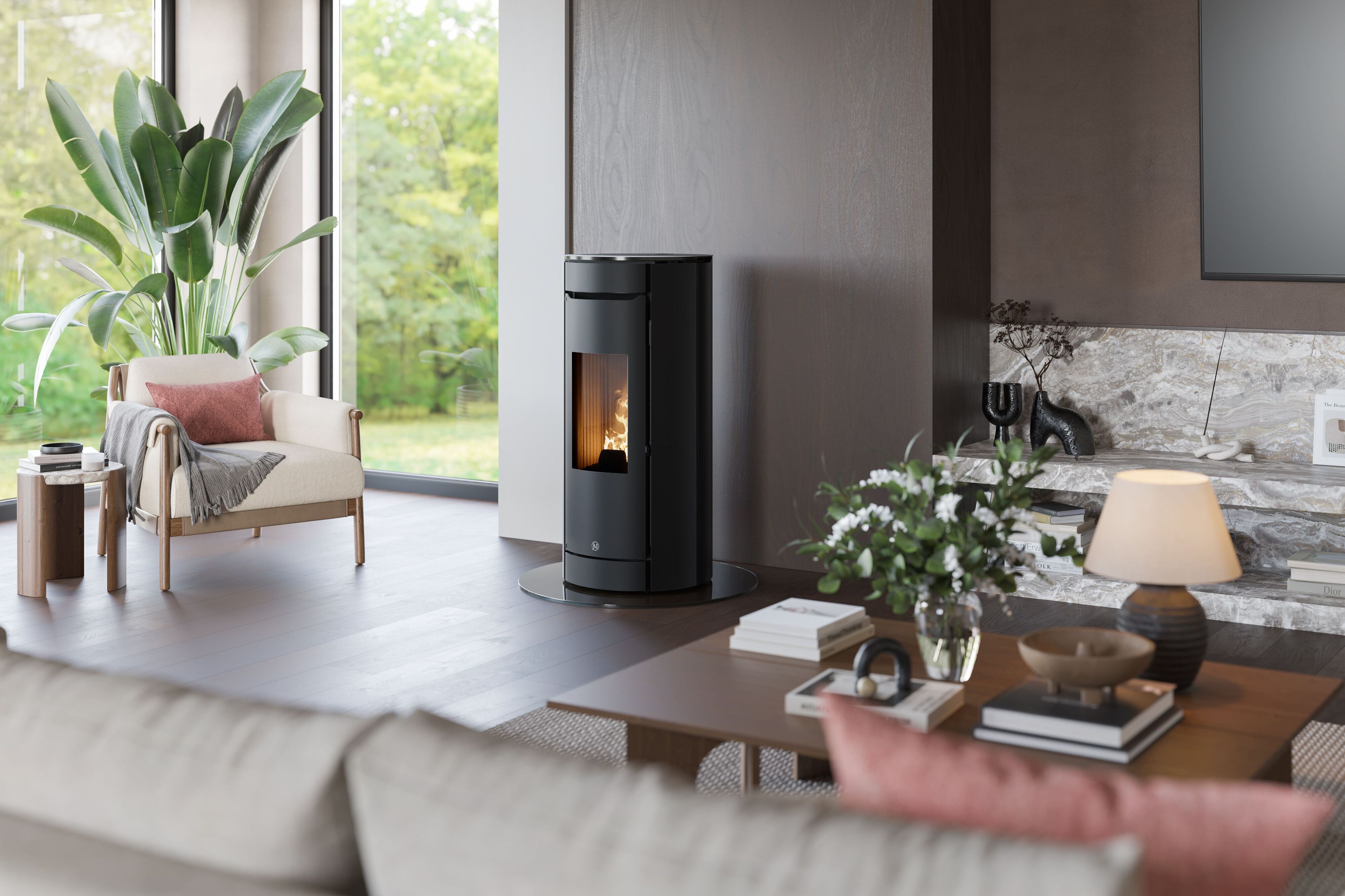 Пеллетная печь с Wi-Fi класса A+ Jolly Mec воздушные системы ARCH-00075262 - Вид №2