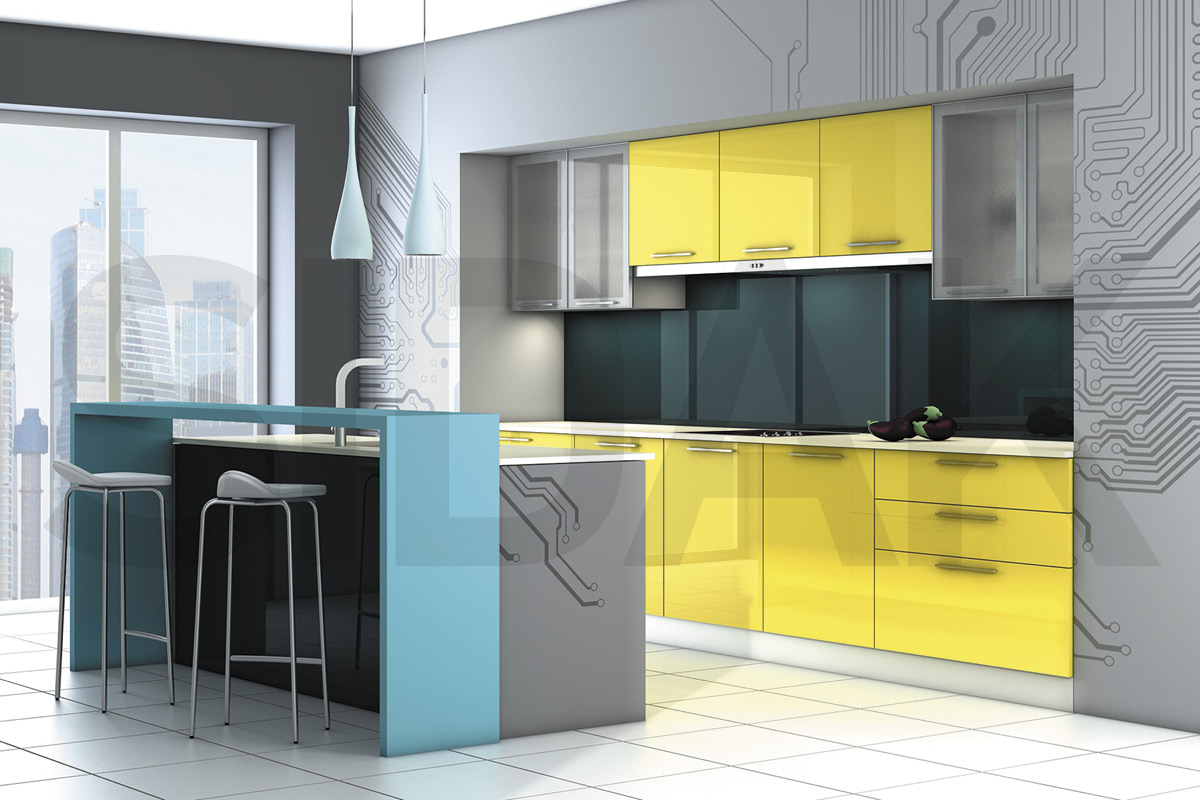 Фасады для кухни Модерн Фрезеровка «Модерн» 103 Топлёное молоко SIDAK SIST2762-502 - Вид №1