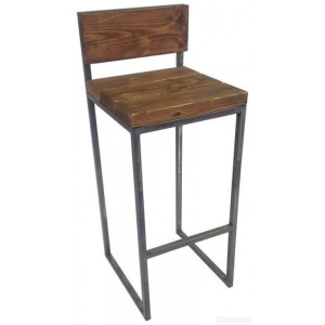 LFSS01.01.01-MS.LF ЛОФТ 1 со спинкой, стул барный уличный металлический LAB.Space