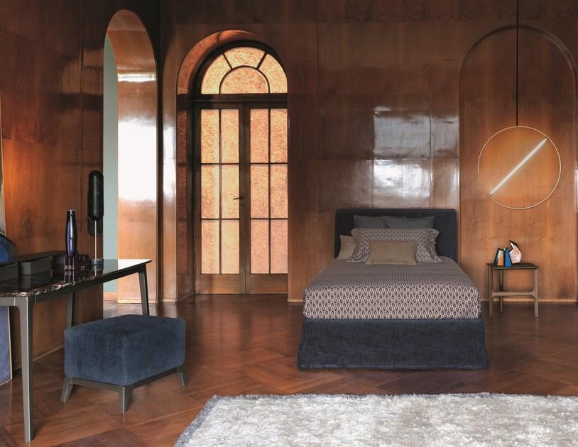 Flou Односпальная кровать из ткани с мягким изголовьем Notturno sun-id-1346657 - Вид №1