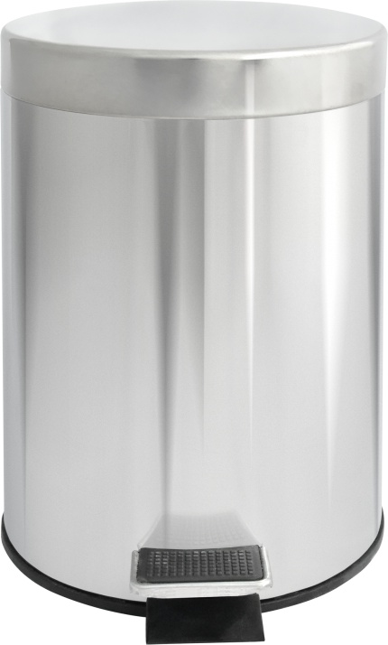 2565.060 Урна с механизмом поднятия крышки Н102 нержав сталь 5 л Solinne Puff  - Вид №1