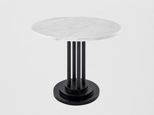 Мраморный низкий круглый журнальный столик для контракта Adico 282 ARCH-00122900 - Вид №1