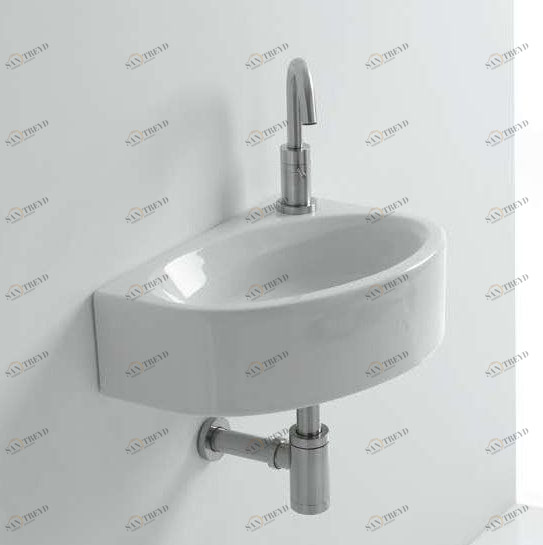 41886 Подвесная раковина настенная овальная   белая Santreyd 