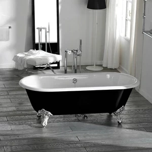 Ванна с ножками Olympia Ceramica Impero Style бело/черная