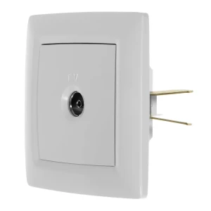 ТВ-Розетка встраиваемая Reone САТ-Г С-1877, цвет белый