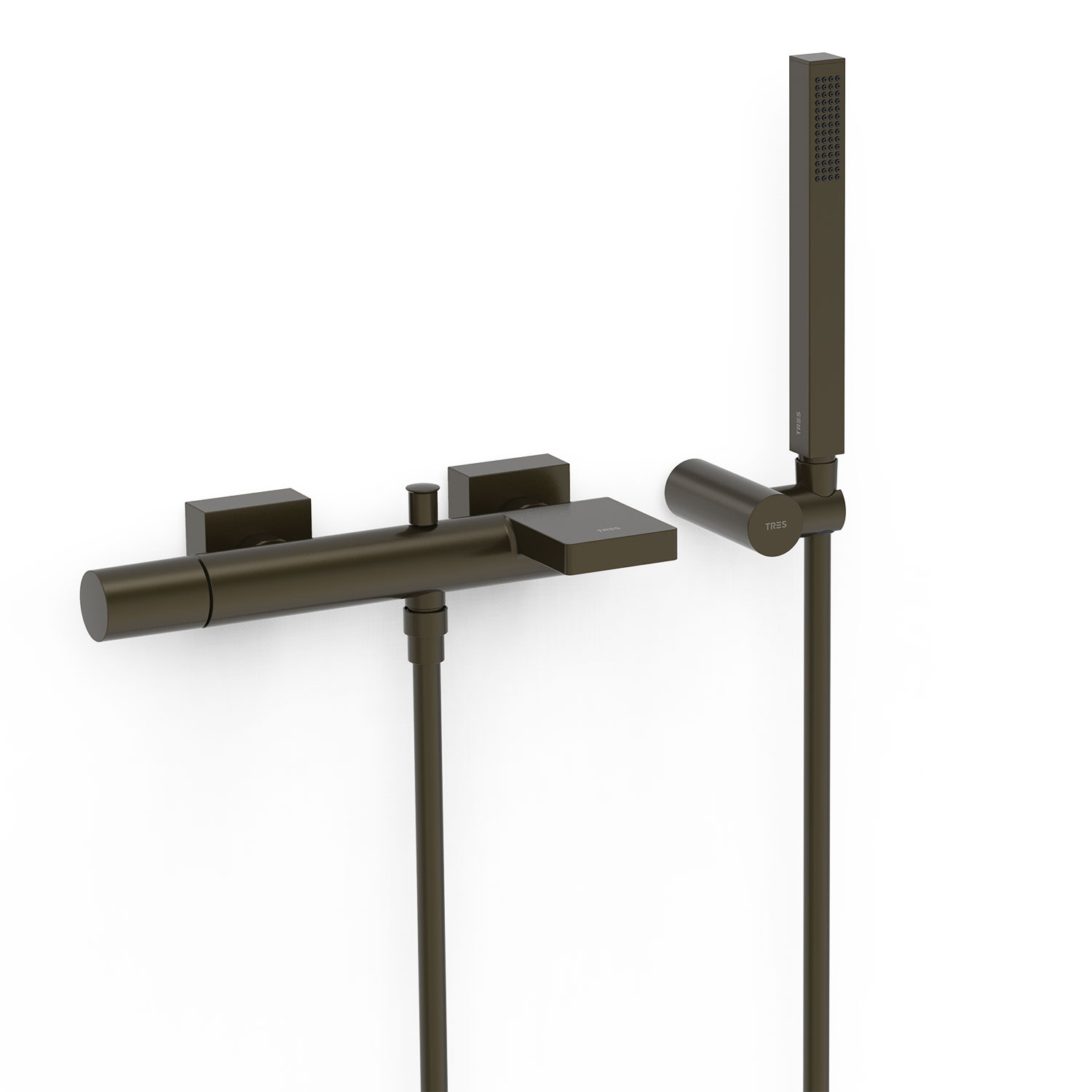 PROJECT-Настенный смеситель TRES с одной ручкой для ванны и душа-21117001KMB TRES