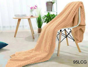 90863095 Плед Гармония 150x200 см цвет бежевый STLM-0414348 СОНЯ-ТЕКСТИЛЬ