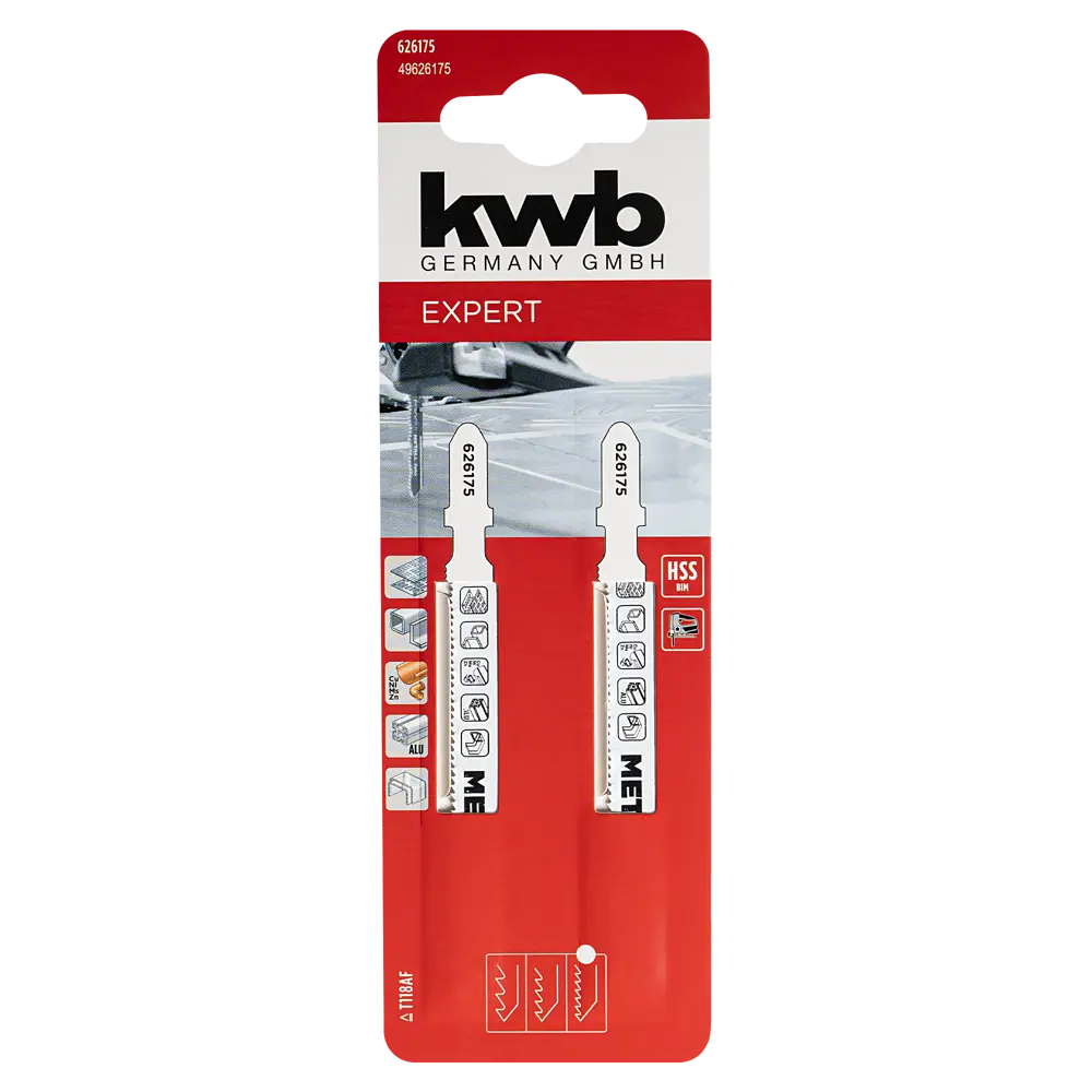 Пилка для электролобзика по металлу KWB 626175, 2 шт STLM-2129242 - Вид №3