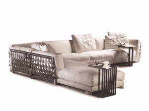 Секционный диван из ткани