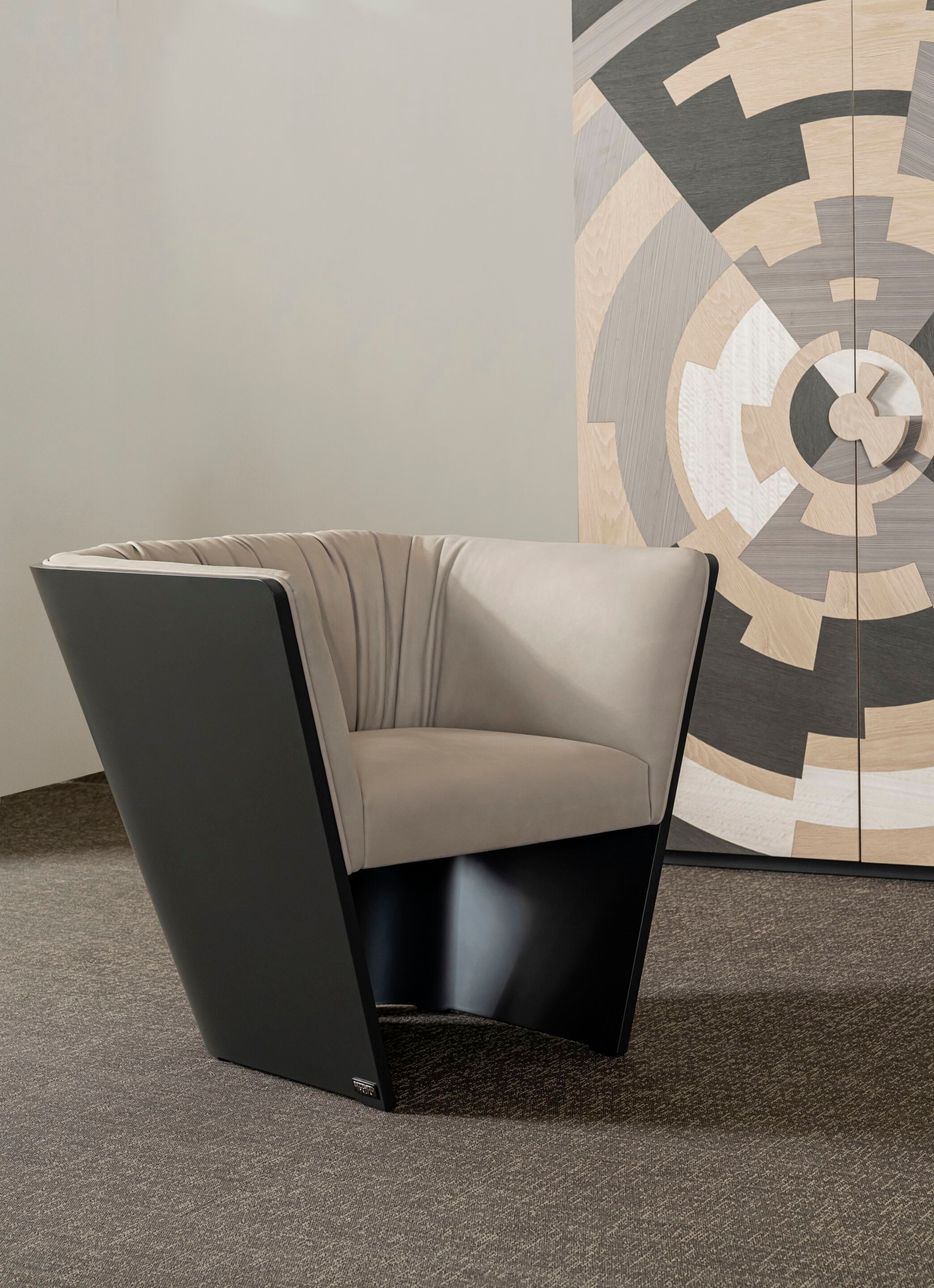 Кожаное кресло с подлокотниками Bizzotto Italia Нара ARCH-00129276 - Вид №5