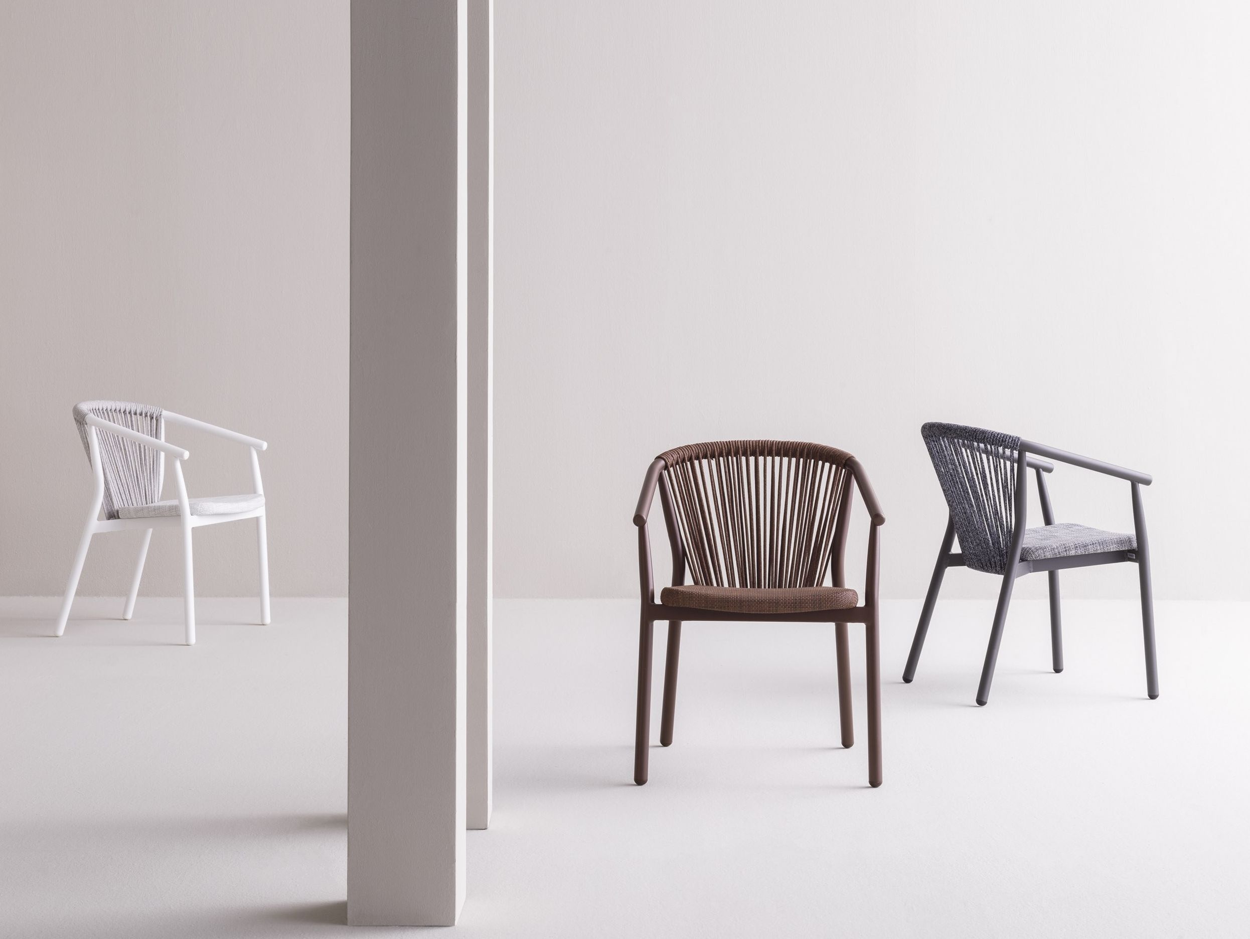 Алюминиевый стул с порошковым покрытием с подлокотниками Varaschin Smart ARCH-00104002 - Вид №7