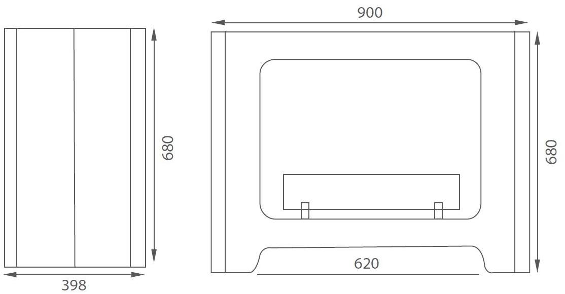 BRITISH FIRES Открытый отдельно стоящий камин из металла, окрашенного биоэтанолом sun-id-1499410 - Вид №1