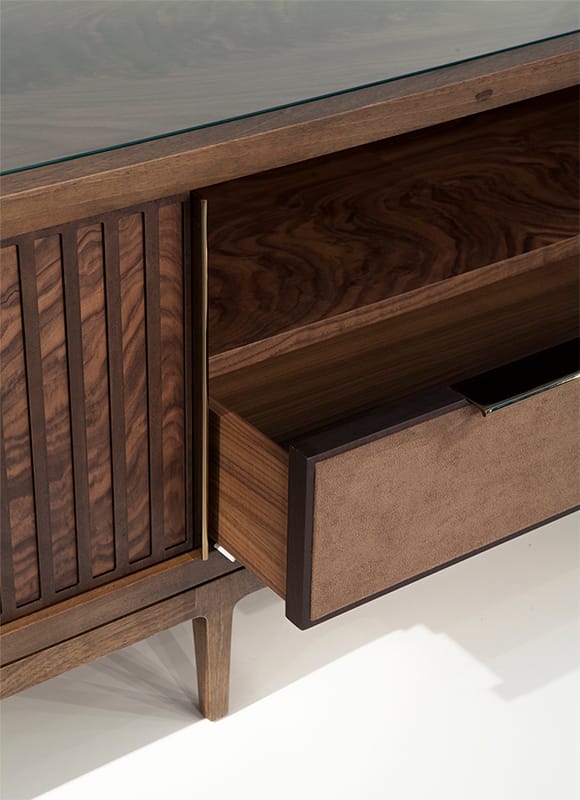 Деревянный низкий ТВ-шкаф Mobi ARCH-00096854 - Вид №4