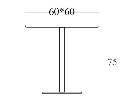 Квадратный стол из ясеня SIPA One ARCH-00039203 - Вид №4