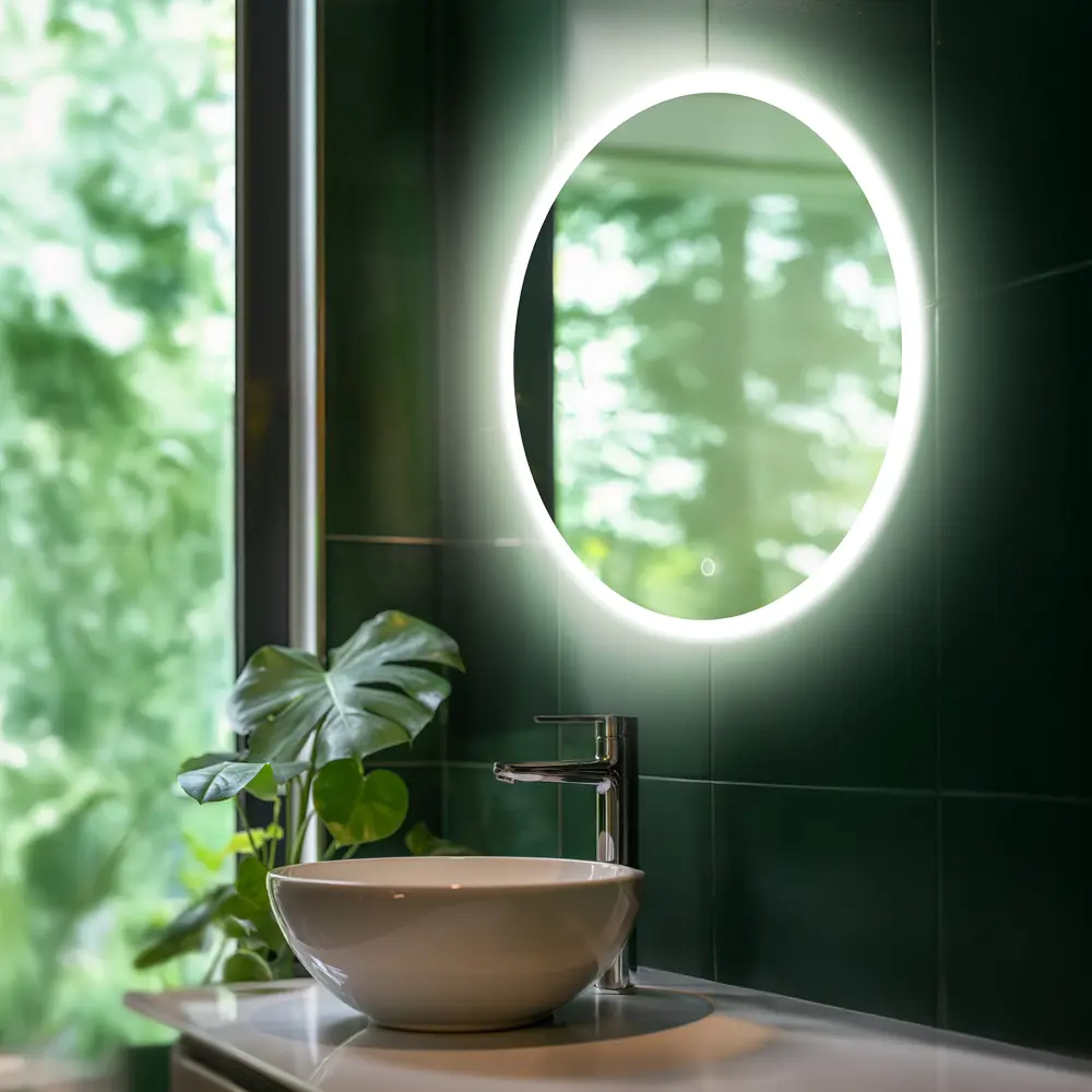 Зеркало в ванную комнату Грейс Лайт 60 см круглое с подсветкой Santreyd STLM-2073163 - Вид №5