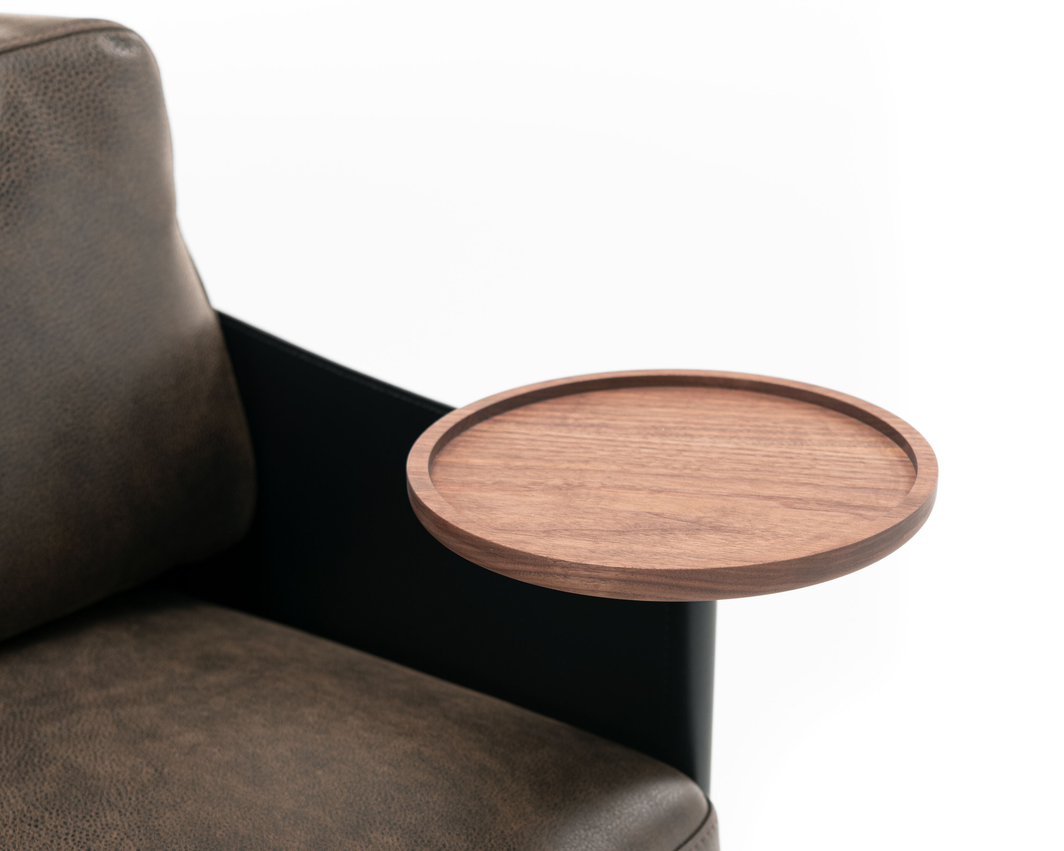 Кресло из ткани или кожи с кожаными подлокотниками Casamania & Horm SC1 ARCH-00074916 - Вид №3