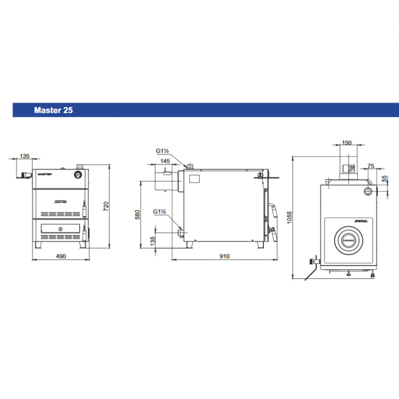 Твердотопливный котел ZOTA Master 25 MASTER25 - Вид №2
