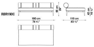 B&B Italia Outdoor 3-х местный тканевый садовый диван Ribes sun-id-1376958 - Вид №27