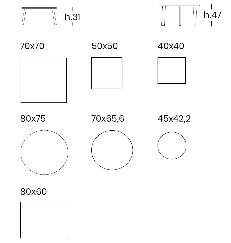 Низкий журнальный столик из ламината Pointhouse ARCH-00111148 - Вид №2