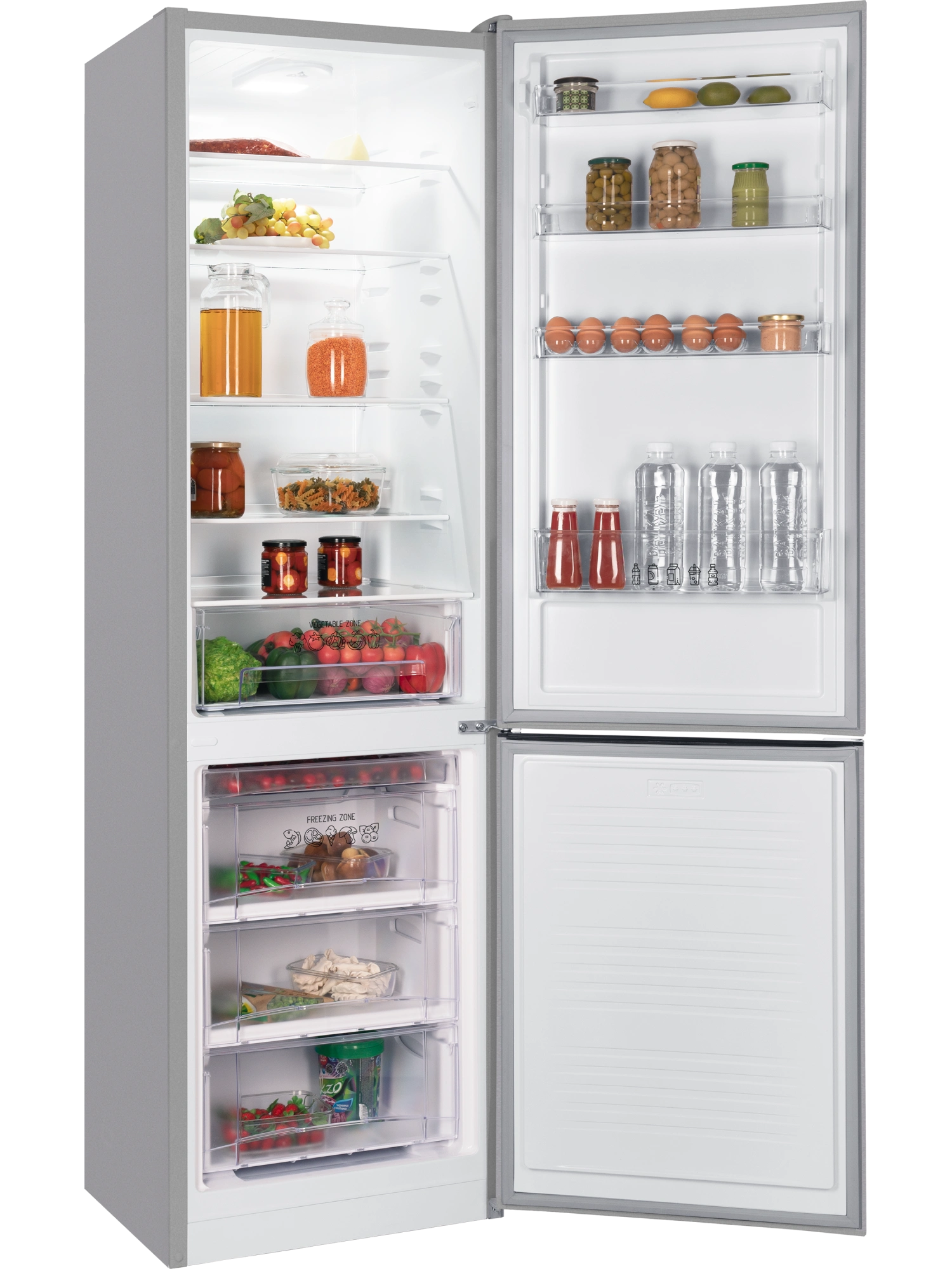 9293992 Холодильник с морозильником   NORD NRB 164NF X серебристый STDN-0040058 - Вид №1