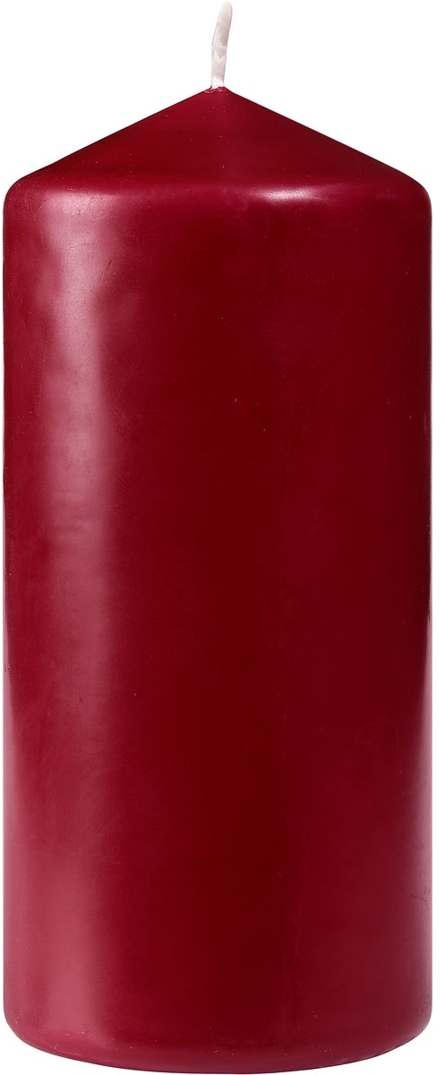 91017974 Свеча Horizon Candles столбик высота 200 мм d 70 мм бордовая STLM-0443368 MIR LIGHT