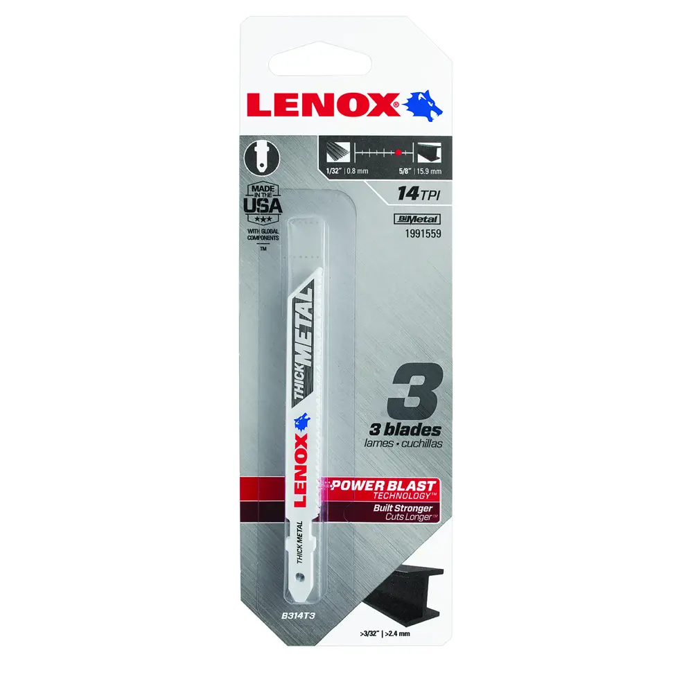 Пилки для лобзика по металлу B314T Lenox, 3 шт STLM-2042979 - Вид №4