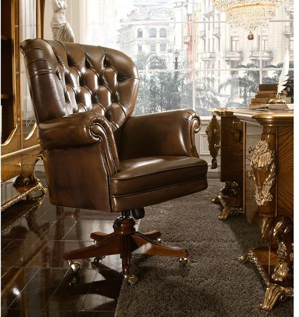 A.R. Arredamenti Стеганое кожаное кресло с 5 спицами Dolcevita 218 - Вид №1