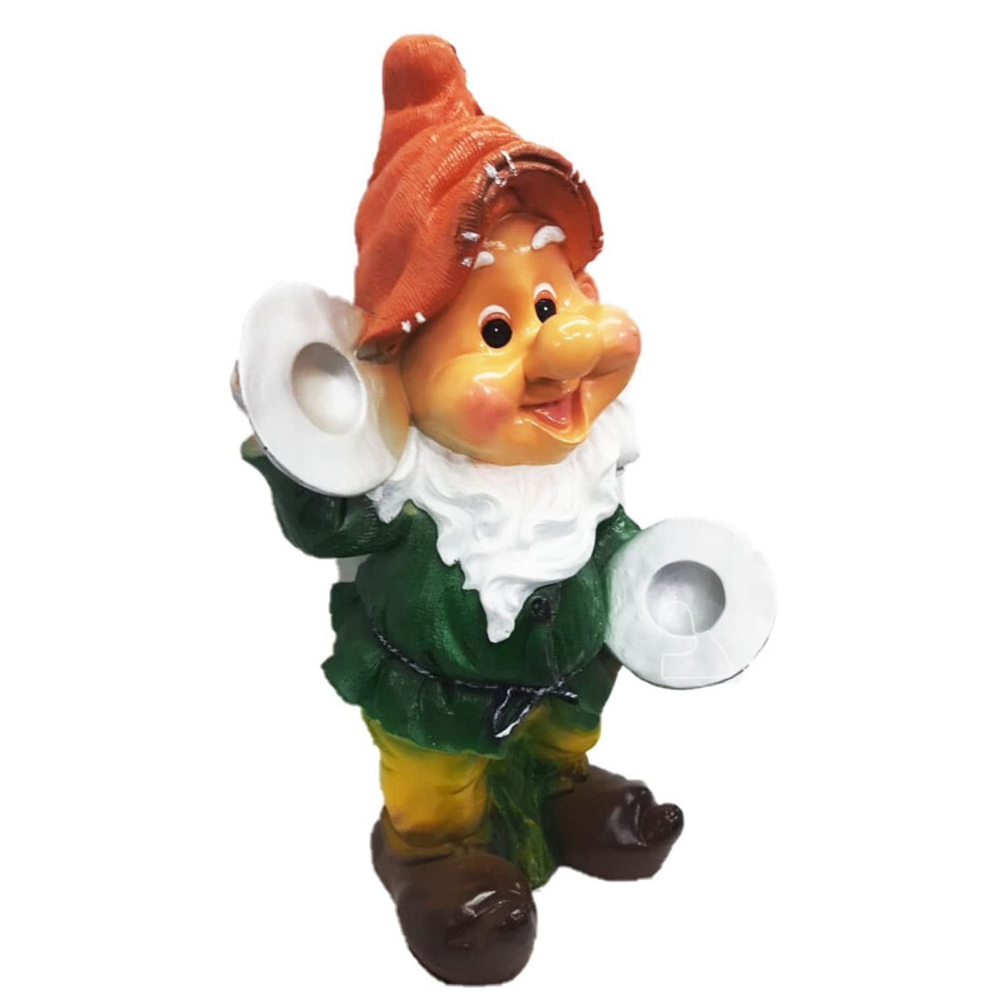 84549154 Фигура садовая «Гном с тарелками» высота 50 см Santreyd  - Вид №1