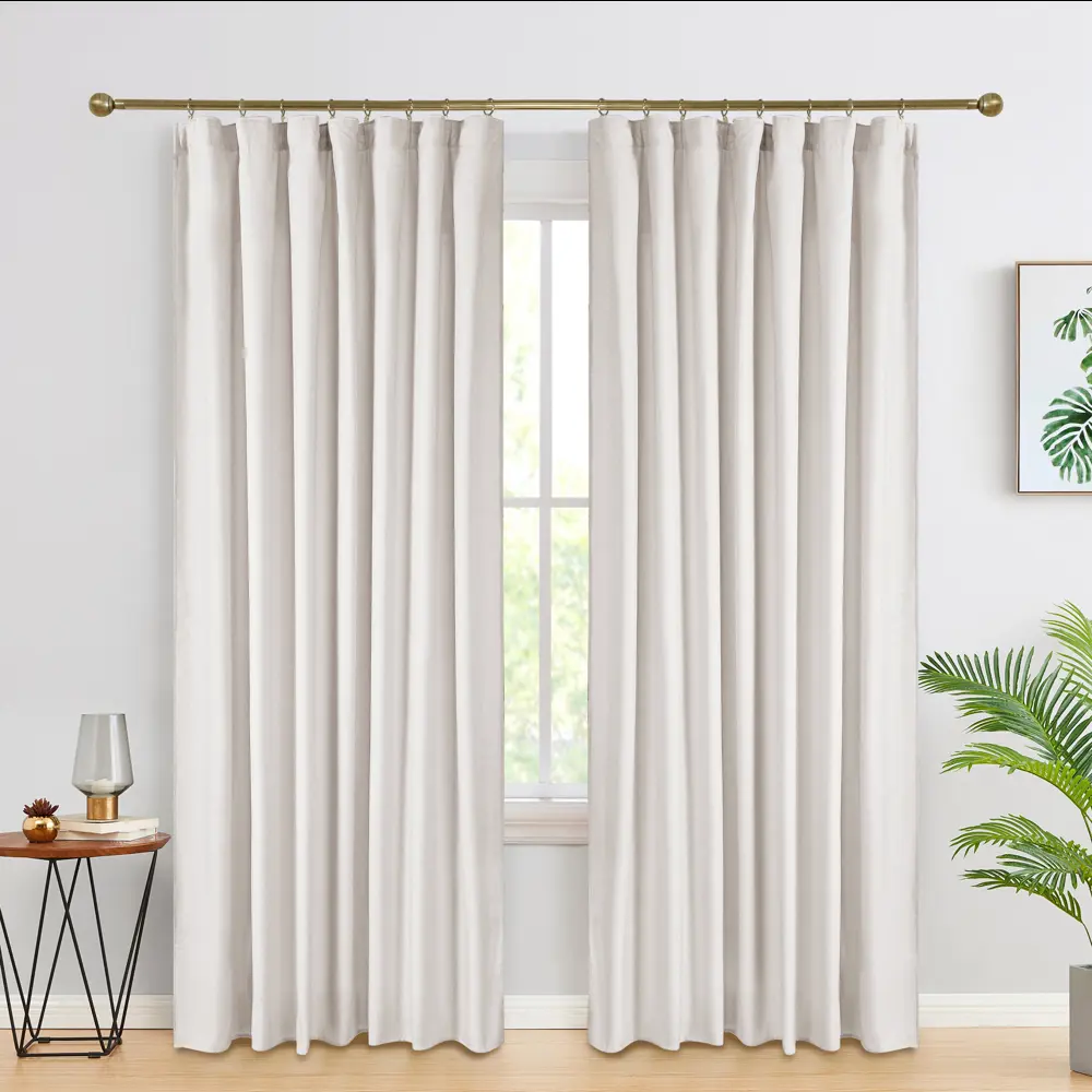 Штора KREAFORTA Raspberry с лентой 200×280 см в оттенке айвори 89397766 STLM-1581464