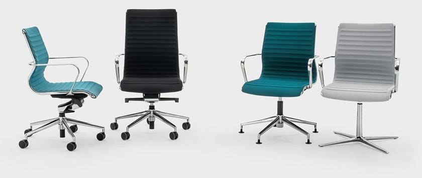 Viganò Офисный стул из ткани с 4 спицами и подлокотниками Omega sun-id-1410140 - Вид №2