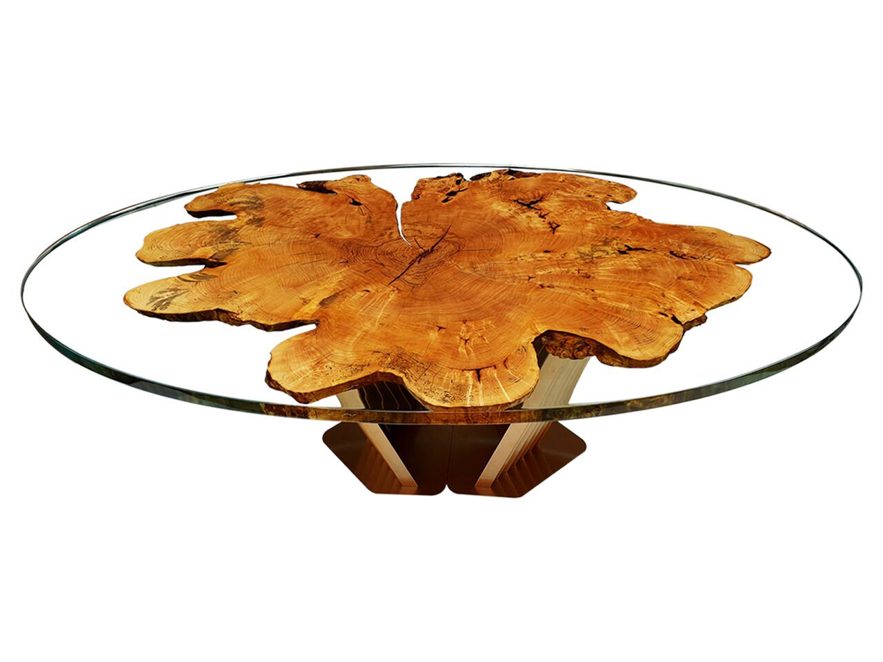 Овальный стол из ясеня и смолы Legnor LEG2408809 ARCH-00079563