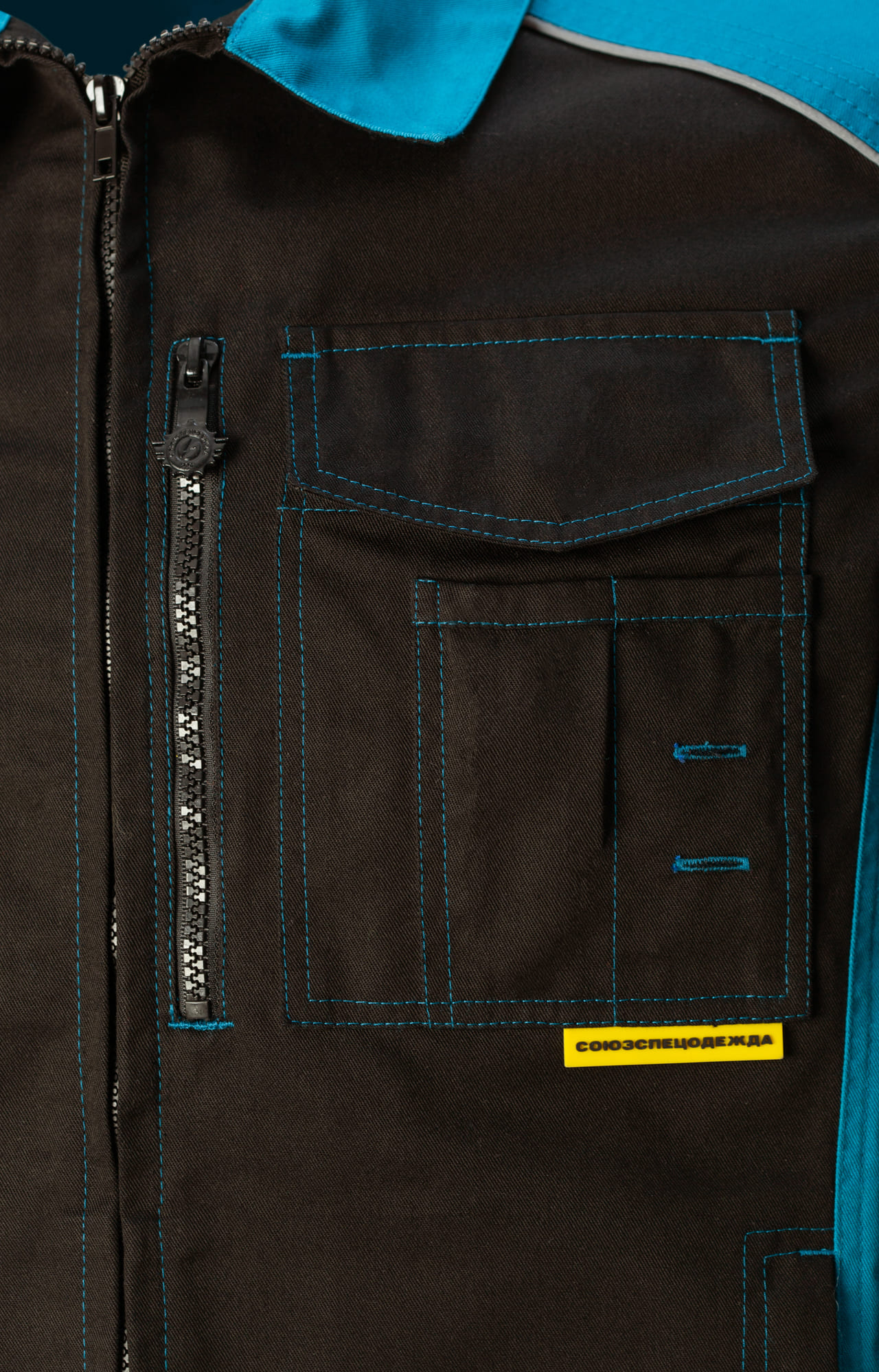 5045242 Костюм NEW черный-аквамарин STATUS  Летняя спецодежда  размер 44-46/170-176  - Вид №6