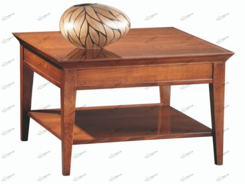 SELVA Квадратный журнальный столик в вишне Sophia 3407-3409