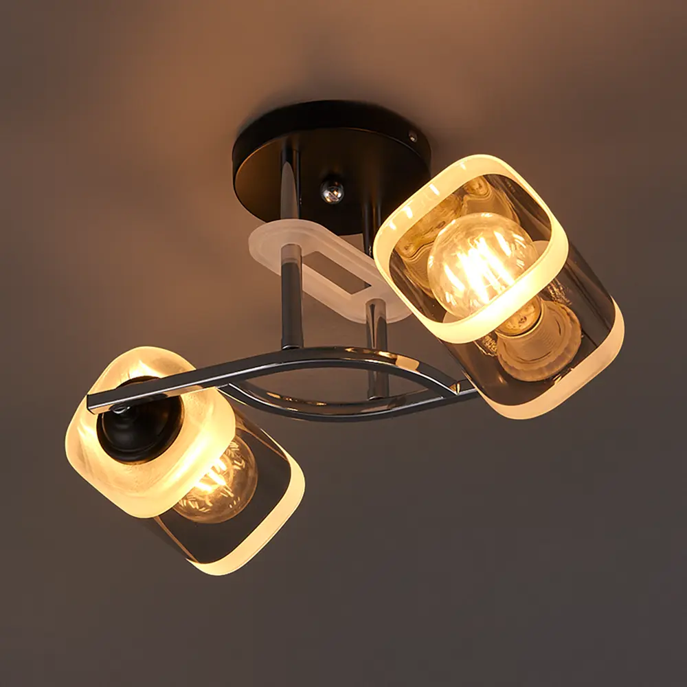 Потолочная люстра Jlight Kira E27 60 Вт, цвет черный/хром 83278752 STLM-2187913  - Вид №3