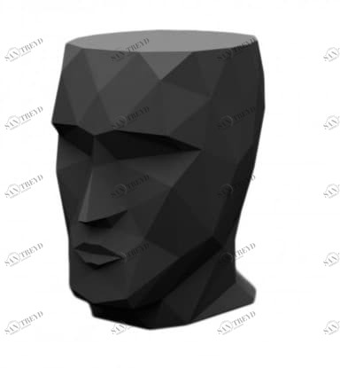 Приставной столик фигурный антрацит 49 см Adan от Vondom VONDOM ADAN ОТ VONDOM 288863 Черный 
